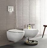 Инсталляция Geberit с безободковым унитазом Geberit Acanto Rimfree, 500.301.KJ.A, сиденье микролифт, комплект Идеальная пара