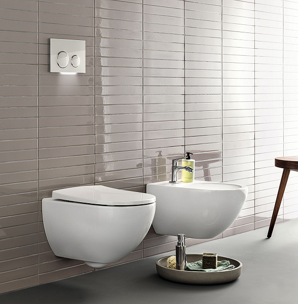 Инсталляция Geberit с безободковым унитазом Geberit Acanto Rimfree, 500.301.KJ.A, сиденье микролифт, комплект Идеальная пара