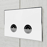 Клавиша смыва для пневматической инсталляции Point Венера, белый/хром, PN44071WC