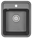 Мойка кухонная Granula прямоугольная кварц 4202, ЧЁРНЫЙ