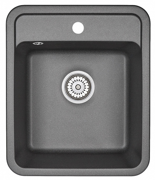 Мойка кухонная Granula прямоугольная кварц 4202, ЧЁРНЫЙ
