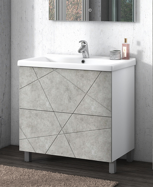 Тумбы VIGO Geometry 2-1000 бетон (под ум Миранда)