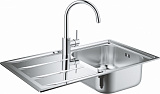 Комплект Grohe Concetto 31570SD0 Мойка кухонная K400 31566SD0 + Смеситель Concetto 32663001