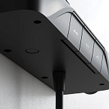 F078F222 Func, душ. система: см-ль-полка д/душа с ТМС: душ.штанга, верхн. душ квадр., ручн.душ, черн