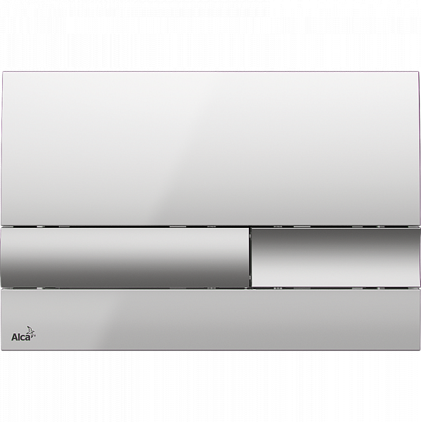 Клавиша смыва AlcaPlast M1743 хром - глянцевая/матовая