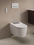 Унитаз-биде подвесной Geberit AquaClean Sela 146.224.21.1 панель хром