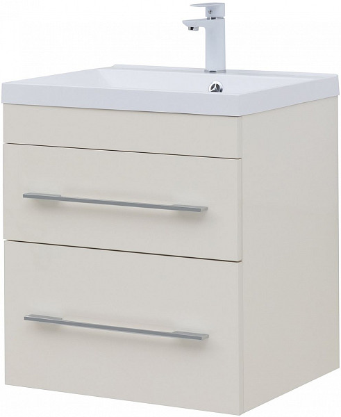 Тумба под раковину Aquanet Верона 60 крем (2 ящика) 00304537