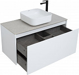 Тумба под раковину Aquanet Nova Lite 100 белый (1 ящик) 00242580