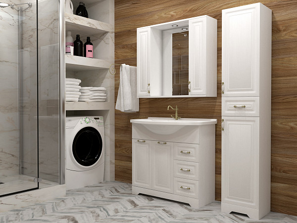 Тумба "Кармела 100", ольха белая, Эльбрус 100