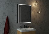Зеркало-шкаф Континент"Mirror Box black Led" 600х800