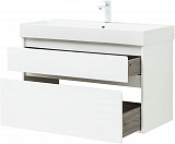 Тумба под раковину Aquanet Nova Lite 100 (SLIM SYNERGY) белый, 2 ящика 00249940