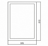 Зеркало AZARIO Арабеска 595х810 патина (ФР-00002011)