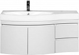 Тумба с раковиной Aquanet Опера 115 L белый (2 дверцы 2 ящика) 00212990