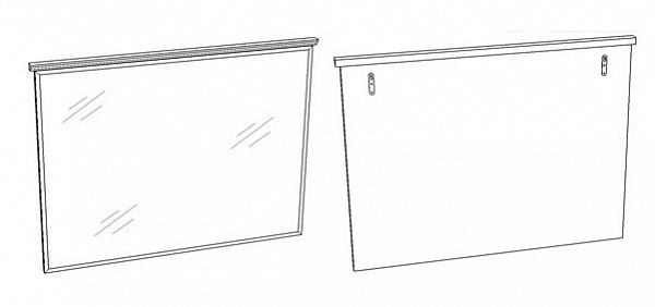 Зеркало Corozo Таормина 105 белое SD-00000273