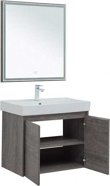 Мебель для ванной Aquanet Nova Lite 75 дуб рошелье (2 дверцы) 00302536
