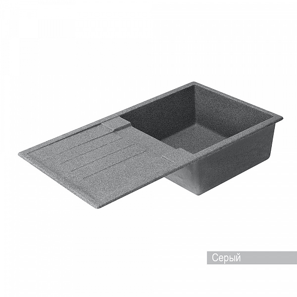 Мойка для кухни Aquaton Верона прямоугольная с крылом серая 1A710032VR230