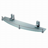 Полка стеклянная с бортиком Wasserkraft Leine K-5044