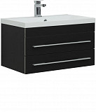 Тумба под раковину Aquanet Верона 75 New черный матовый 00272427