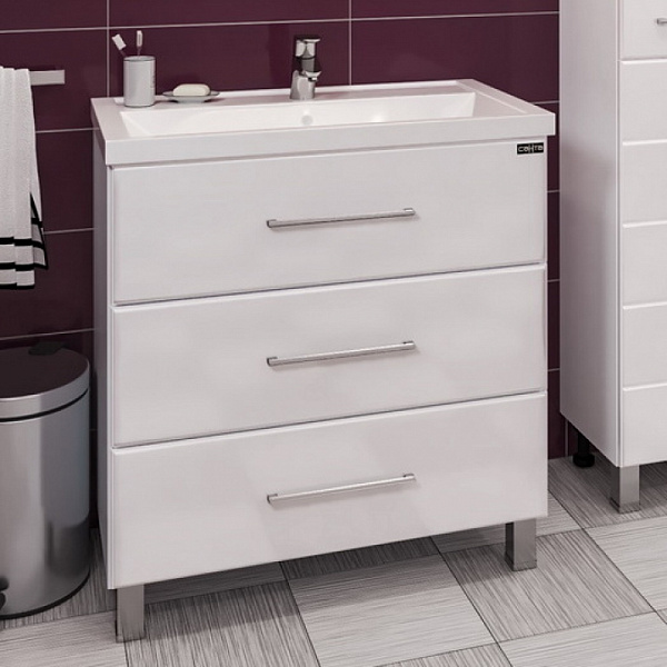 Тумба Омега 80 напольная (под раковину Фостер 80) Санта 207006