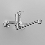 Смеситель для ванны c длинным изливом с аксессуарами Bravat Stream-D F637163C-LB