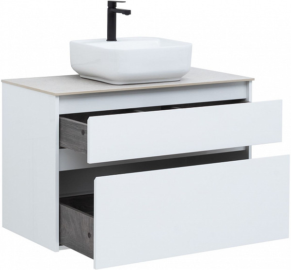 Тумба под раковину Aquanet Nova Lite 90 белый (2 ящика) 00242268