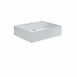 Раковина Kerama Marazzi LOGICA мебельная\подвесная с двумя отверстиями 60, белая глянцевая