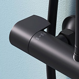 F0785A422  X-Joy, душ.система:  см-ль д/душа с ТМС, душ.штанга,верхний душ 220мм, ручн душ, черн.