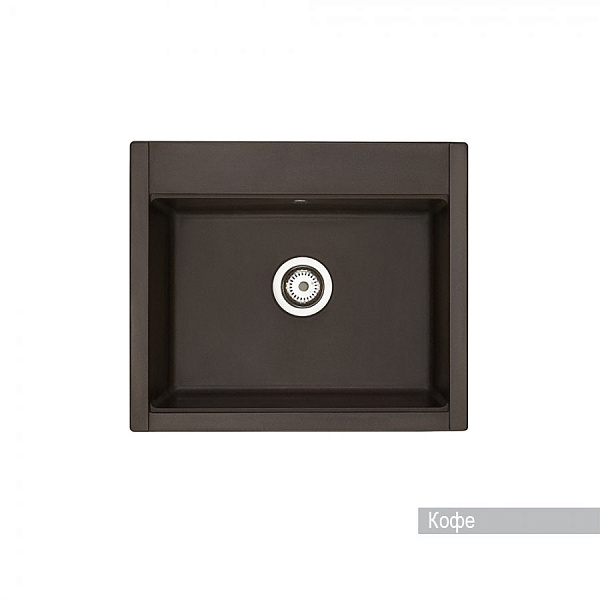 Мойка для кухни Aquaton Делия 60 прямоугольная кофе 1A715232LD280