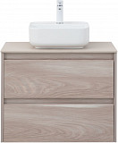 Тумба под раковину Aquanet Nova Lite 75 орех светлый (2 ящика) 00287885