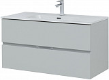 Тумба под раковину Aquanet Алвита New 100 2 ящика, серый 00277520