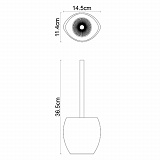 Ёршик для унитаза Wasserkraft Eider K-33327