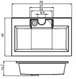 Раковина для тумбы Aquanet Фортуна 70 НФ-00008286