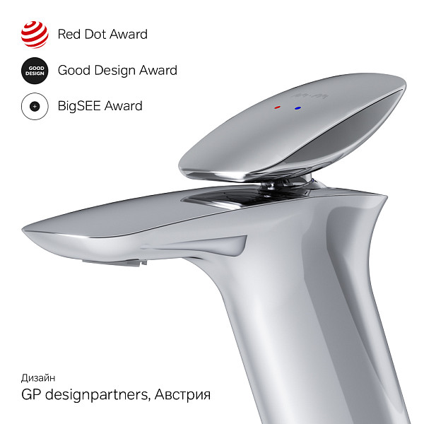 F70A02100 Spirit V2.0 смеситель д/умывальника, хром, шт