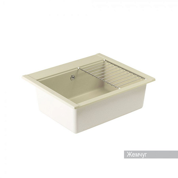 Мойка для кухни Aquaton Делия 60 прямоугольная жемчуг 1A715232LD240