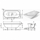 Фронтальная панель для ванны Эстет Астра 170 см ФР-00000005