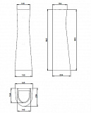 Пьедестал для раковины Santeri Соната, Версия салатовый 1.3601.2.S04.00B.0