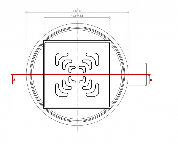 Confluo Standard 15х15 Vertical Square Pestan