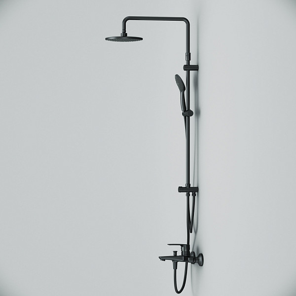 F42890A14 Gem набор 2в1: см-ль д/ванны/душа, верхний душ d 220 мм, ручн.душ 110 мм, 1 ф-ция, душевая