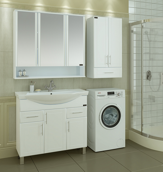 Тумба напольная Дублин 100 под раковину Эльбрус 100 Санта 223009