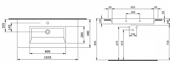 Раковина Bocchi Milano 1105-001-0126 белая