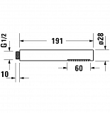 Душевая лейка Duravit Faucet Accessories UV0640000000