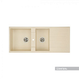 Мойка для кухни Aquaton Торина прямоугольная с крылом и дополнительной чашей шампань 1A712032TR290