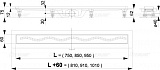 Душевой лоток AlcaPlast APZ8-650M Simple Водоотводящий желоб