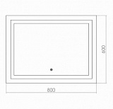 Зеркало Silver Mirrors Livia 80х60 см ФР-00001193