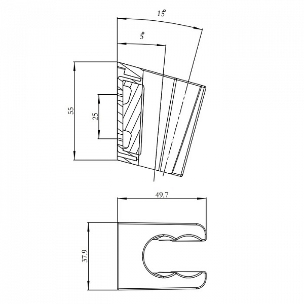 Держатель для лейки, 080, IDDIS, 080CP00i53