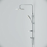 F0770A100 Spirit V2.0 душ.система, набор: верхн.душ d 250 мм, ручн.душ 3 ф-ции d 120 мм, переключате