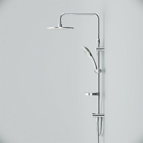 F0770A100 Spirit V2.0 душ.система, набор: верхн.душ d 250 мм, ручн.душ 3 ф-ции d 120 мм, переключате