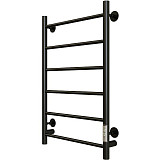 Полотенцесушитель электрический Aringa Честер, ширина 50 см, высота 80 см, диммер справа, цвет черный, AR03015BL