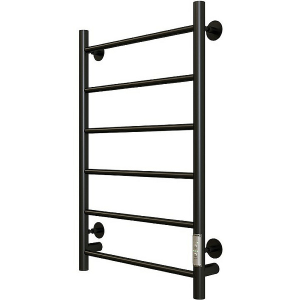 Полотенцесушитель электрический Aringa Честер, ширина 50 см, высота 80 см, диммер справа, цвет черный, AR03015BL