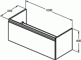 Тумба под раковину Ideal Standard Tesi T0048OV